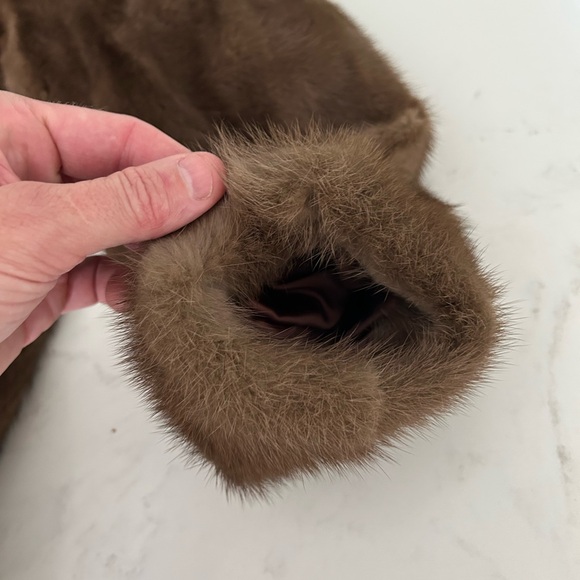 Real Mink Fur Coat (Weiss) - Picture 4 of 6